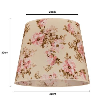 Duolla - Lampenkap voor vloerlamp CLASSIC L E27 diameter 38 cm roze