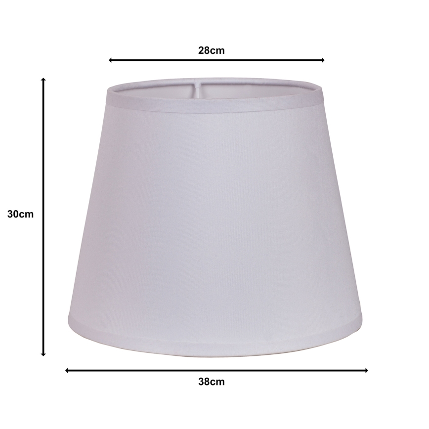 Duolla - Lampenkap voor vloerlamp CLASSIC L E27 diameter 38 cm wit