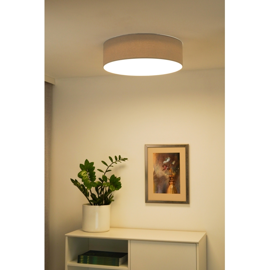 Duolla - LED Plafondlamp CORTINA LED/26W/230V diameter 30 cm 4000K grijs