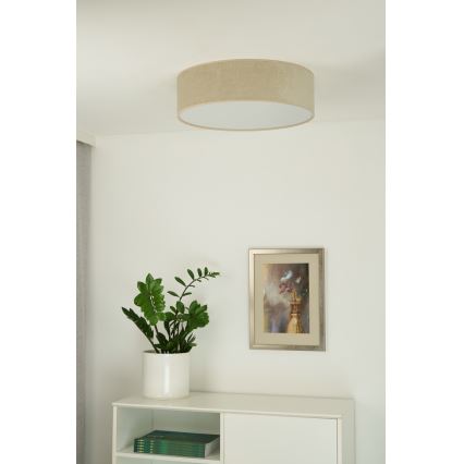 Duolla - LED Plafondlamp CORTINA LED/26W/230V Ø 30 cm 4000K beige