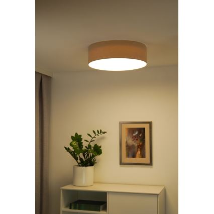 Duolla - LED Plafondlamp CORTINA LED/26W/230V Ø 30 cm 4000K beige