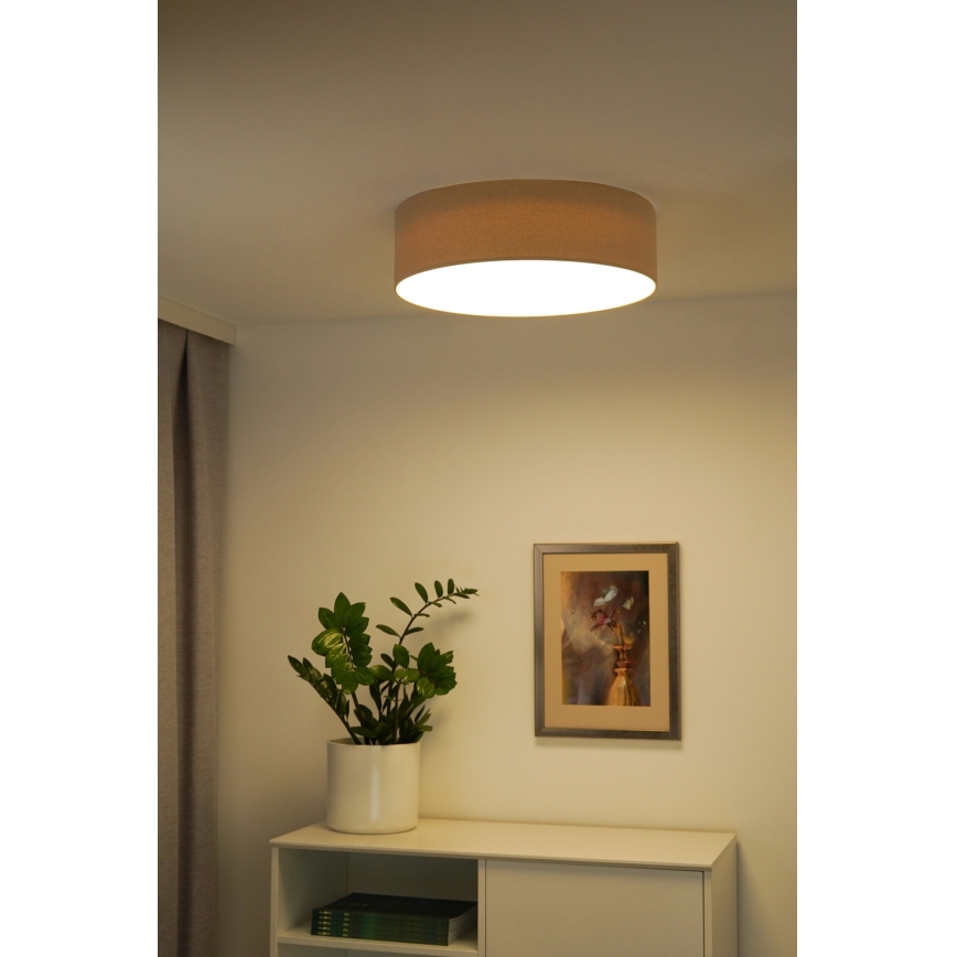 Duolla - LED Plafondlamp CORTINA LED/26W/230V Ø 30 cm 4000K beige