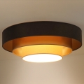 Duolla - LED Plafondlamp LUNETA LED/26W/230V diameter 60 cm 4000K bruin/goud/crème