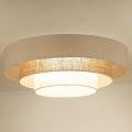 Duolla - LED Plafondlamp LUNETA LED/26W/230V diameter 60 cm 4000K crème/bruin