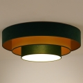 Duolla - LED Plafondlamp LUNETA LED/26W/230V diameter 60 cm 4000K groen/goud