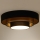 Duolla - LED Plafondlamp LUNETA LED/26W/230V diameter 60 cm 4000K zwart/goud
