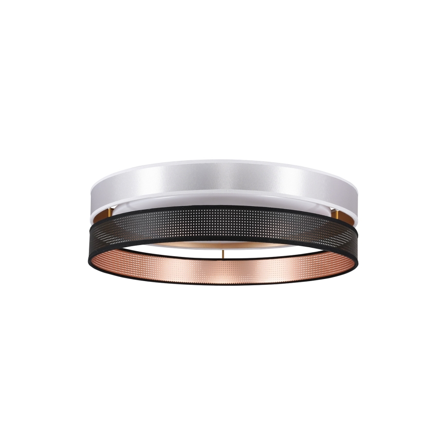 Duolla - LED Plafondlamp ROLLER DUO SHINY LED/24W/230V diameter 45 cm zilver/zwart