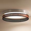 Duolla - LED Plafondlamp ROLLER DUO SHINY LED/24W/230V diameter 45 cm wit/koper