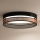 Duolla - LED Plafondlamp ROLLER DUO SHINY LED/24W/230V diameter 45 cm zwart/koper