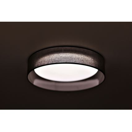 Duolla - LED Plafondlamp ROLLER LED/24W/230V diameter 45 cm antraciet