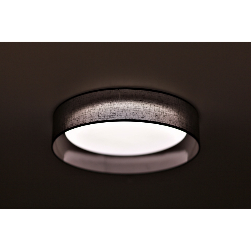 Duolla - LED Plafondlamp ROLLER LED/24W/230V diameter 45 cm antraciet