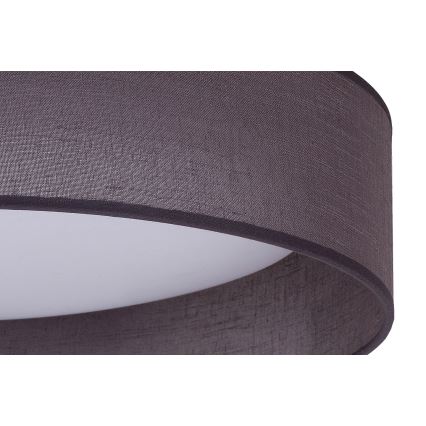 Duolla - LED Plafondlamp ROLLER LED/24W/230V diameter 45 cm antraciet