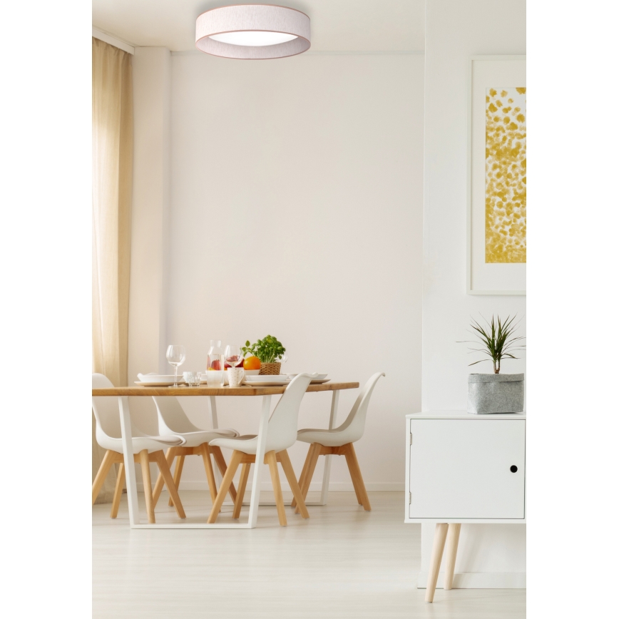 Duolla - LED Plafondlamp ROLLER LED/24W/230V diameter 45 cm beige