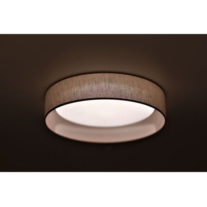 Duolla - LED Plafondlamp ROLLER LED/24W/230V diameter 45 cm beige