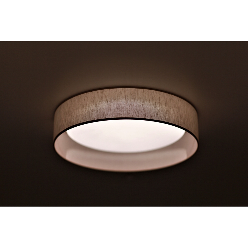 Duolla - LED Plafondlamp ROLLER LED/24W/230V diameter 45 cm beige