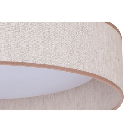 Duolla - LED Plafondlamp ROLLER LED/24W/230V diameter 45 cm beige