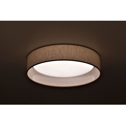 Duolla - LED Plafondlamp ROLLER LED/24W/230V diameter 45 cm beige
