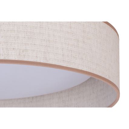 Duolla - LED Plafondlamp ROLLER LED/24W/230V diameter 45 cm beige