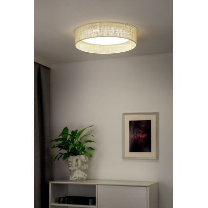 Duolla - LED Plafondlamp ROLLER LED/24W/230V diameter 45 cm beige