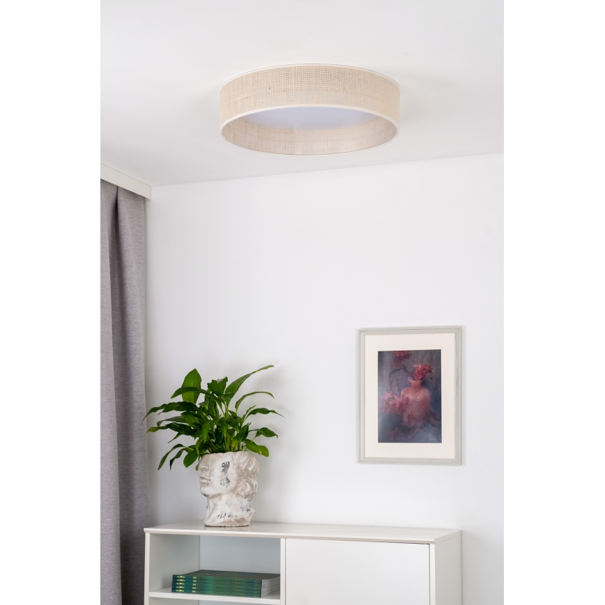 Duolla - LED Plafondlamp ROLLER LED/24W/230V diameter 45 cm beige