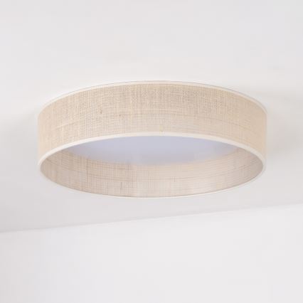 Duolla - LED Plafondlamp ROLLER LED/24W/230V diameter 45 cm beige