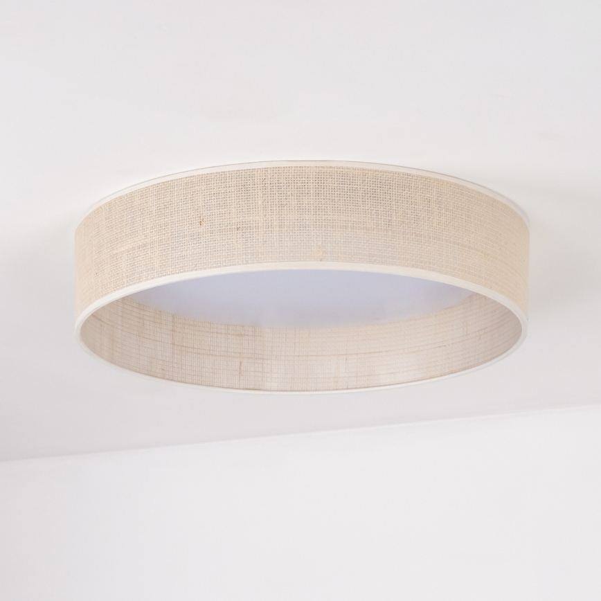 Duolla - LED Plafondlamp ROLLER LED/24W/230V diameter 45 cm beige