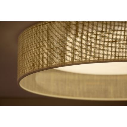Duolla - LED Plafondlamp ROLLER LED/24W/230V diameter 45 cm beige