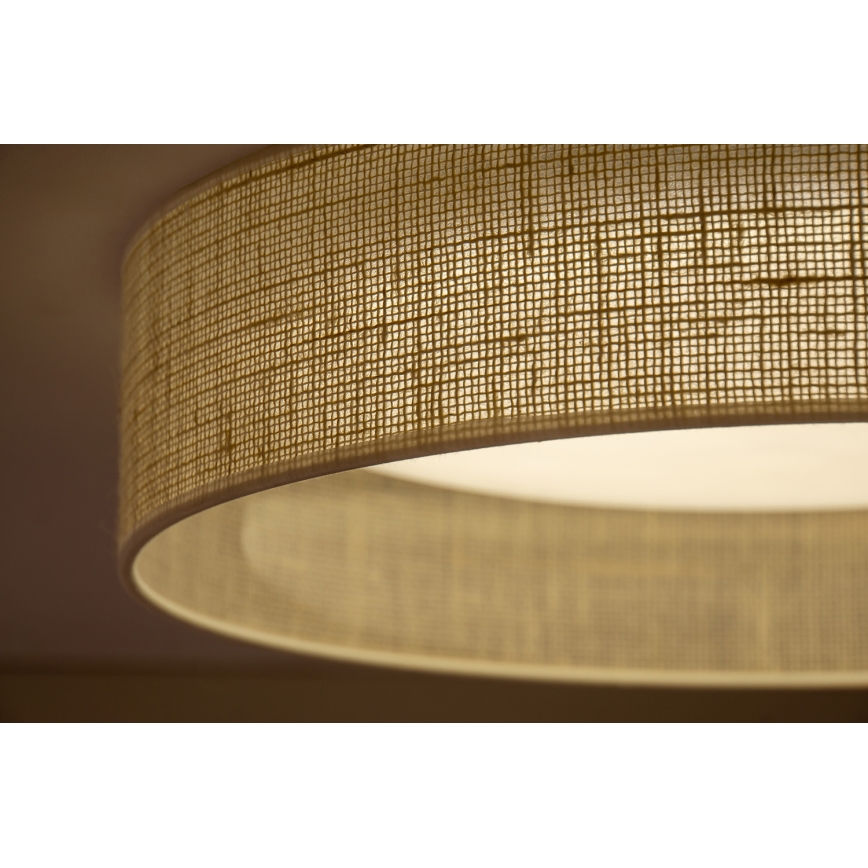 Duolla - LED Plafondlamp ROLLER LED/24W/230V diameter 45 cm beige