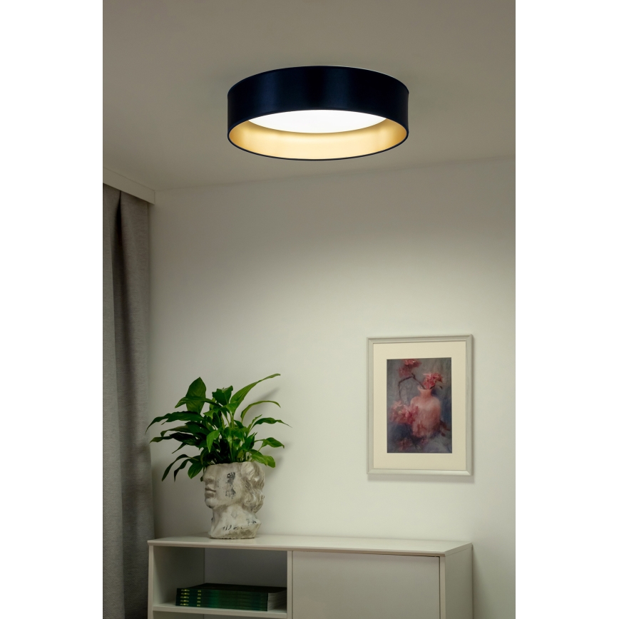 Duolla - LED Plafondlamp ROLLER LED/24W/230V diameter 45 cm blauw/goud