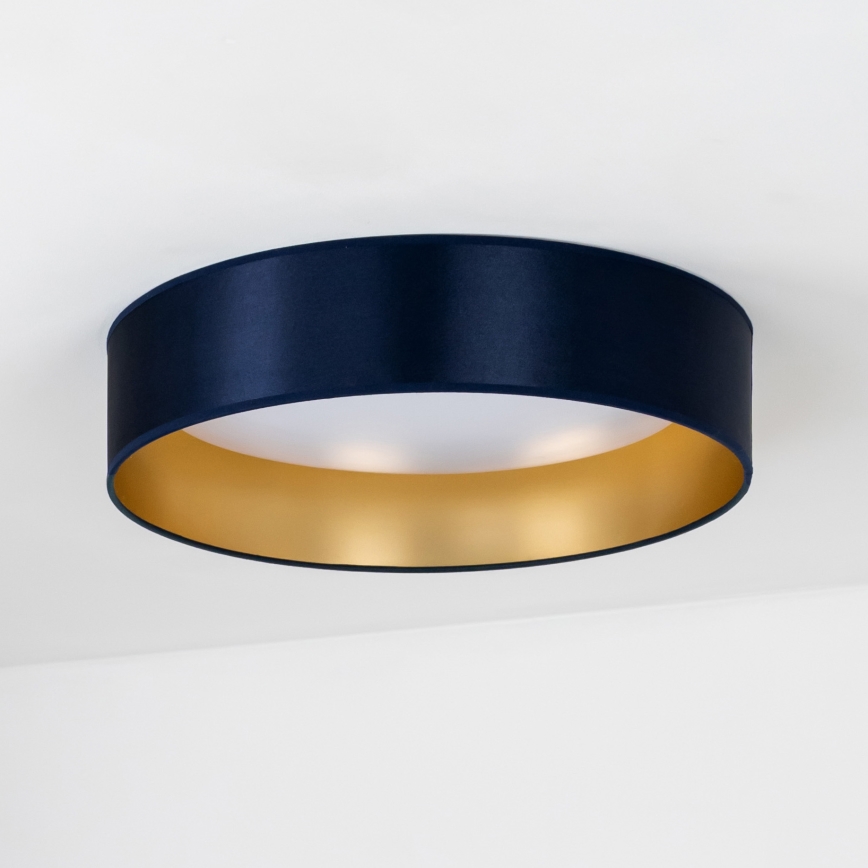 Duolla - LED Plafondlamp ROLLER LED/24W/230V diameter 45 cm blauw/goud