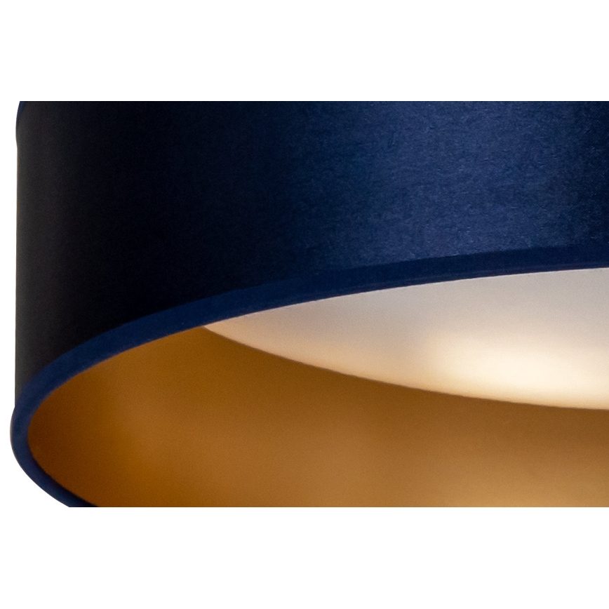 Duolla - LED Plafondlamp ROLLER LED/24W/230V diameter 45 cm blauw/goud