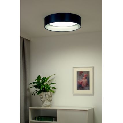 Duolla - LED Plafondlamp ROLLER LED/24W/230V diameter 45 cm blauw/zilver