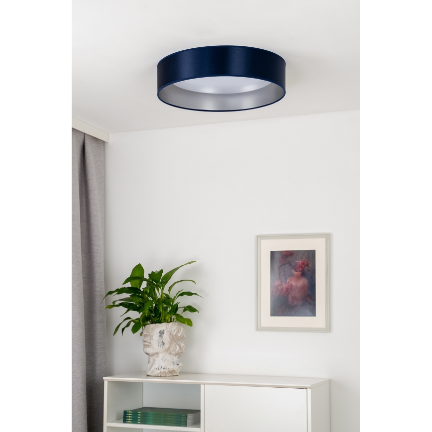 Duolla - LED Plafondlamp ROLLER LED/24W/230V diameter 45 cm blauw/zilver