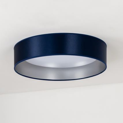 Duolla - LED Plafondlamp ROLLER LED/24W/230V diameter 45 cm blauw/zilver