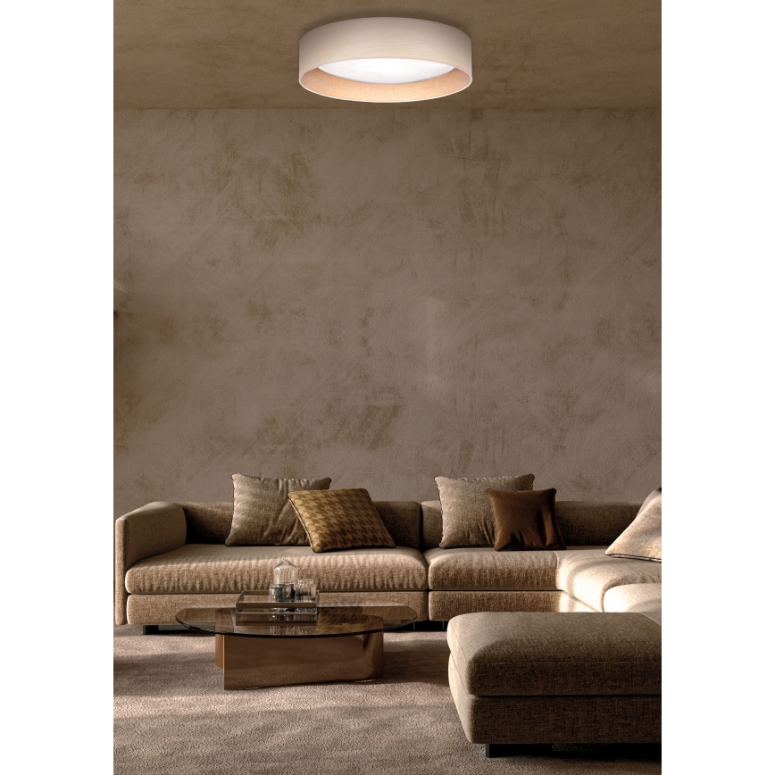 Duolla - LED Plafondlamp ROLLER LED/24W/230V diameter 45 cm essehout