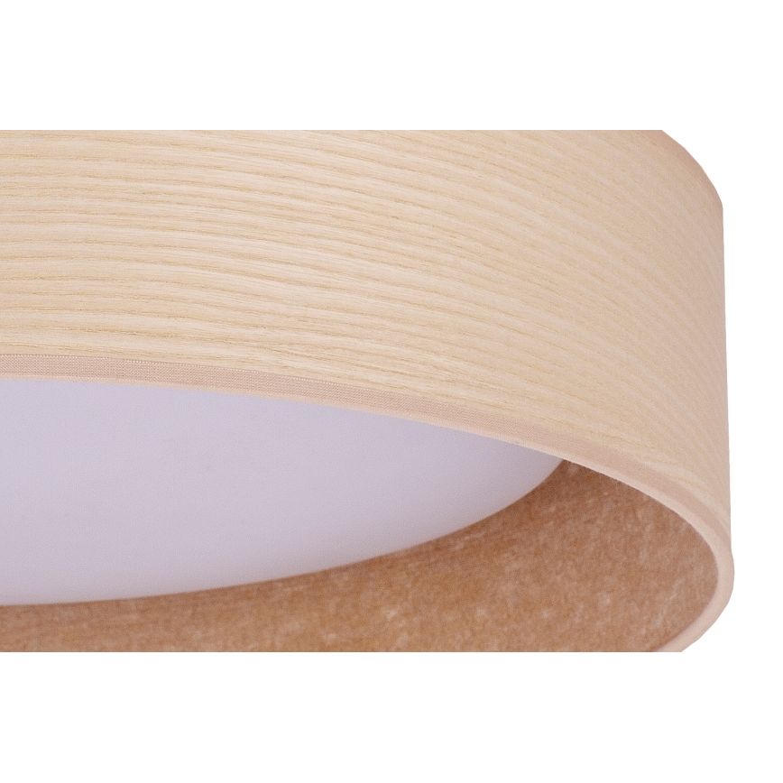 Duolla - LED Plafondlamp ROLLER LED/24W/230V diameter 45 cm essehout