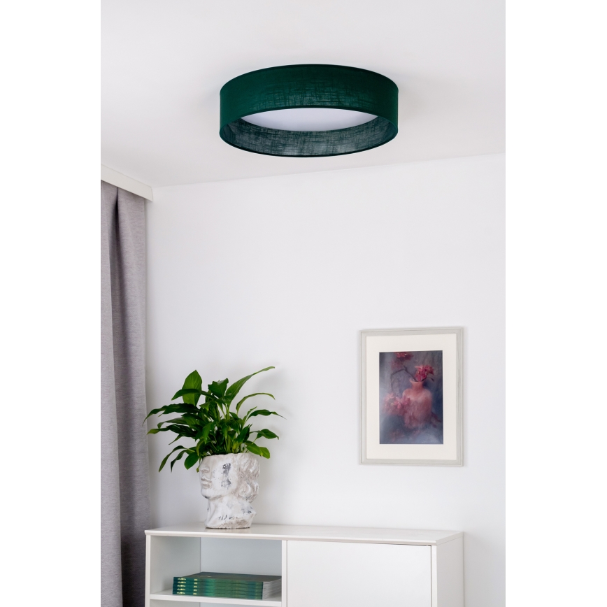Duolla - LED Plafondlamp ROLLER LED/24W/230V diameter 45 cm groen
