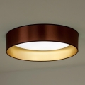 Duolla - LED Plafondlamp ROLLER LED/24W/230V diameter 45 cm koper/goud
