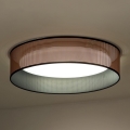 Duolla - LED Plafondlamp ROLLER LED/24W/230V diameter 45 cm koper/zwart