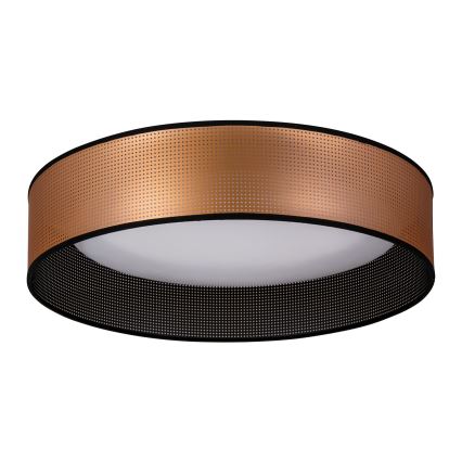 Duolla - LED Plafondlamp ROLLER LED/24W/230V diameter 45 cm koper/zwart
