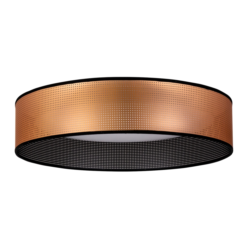 Duolla - LED Plafondlamp ROLLER LED/24W/230V diameter 45 cm koper/zwart