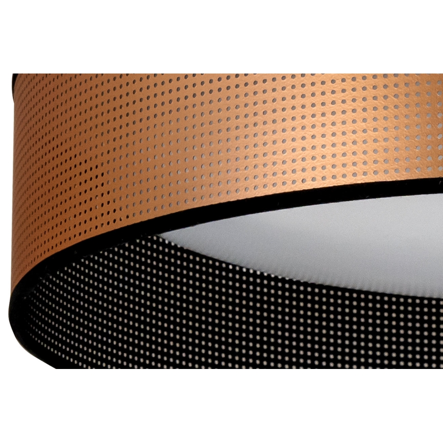 Duolla - LED Plafondlamp ROLLER LED/24W/230V diameter 45 cm koper/zwart