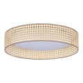 Duolla - LED Plafondlamp ROLLER LED/24W/230V diameter 45 cm rotan