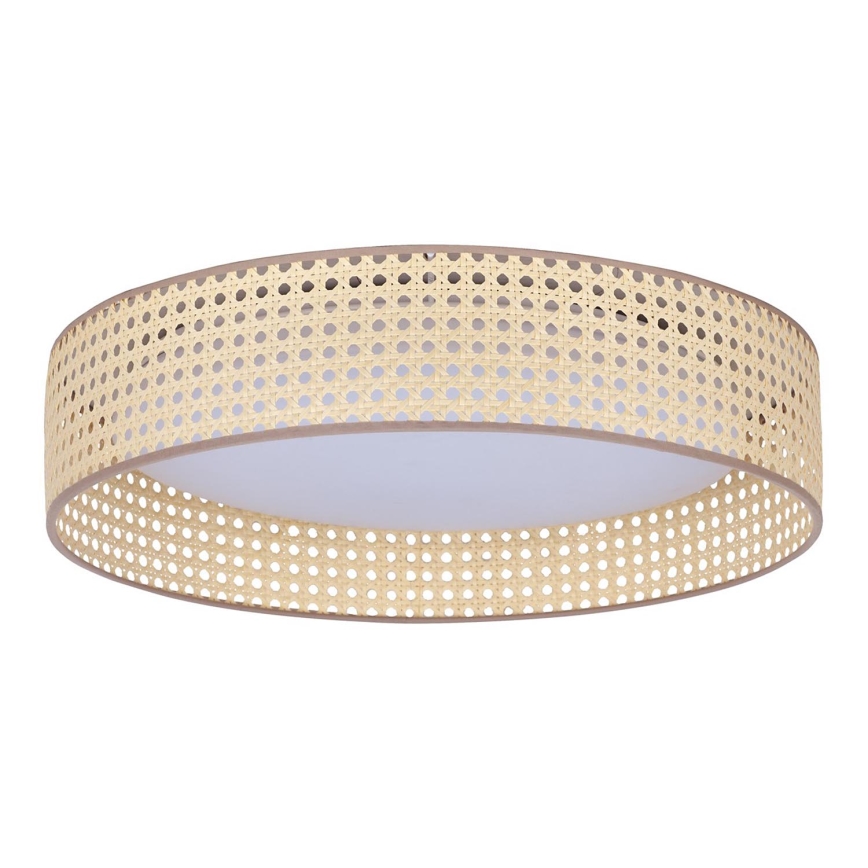 Duolla - LED Plafondlamp ROLLER LED/24W/230V diameter 45 cm rotan