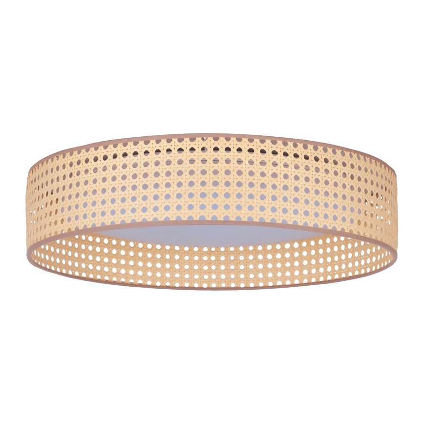 Duolla - LED Plafondlamp ROLLER LED/24W/230V diameter 45 cm rotan
