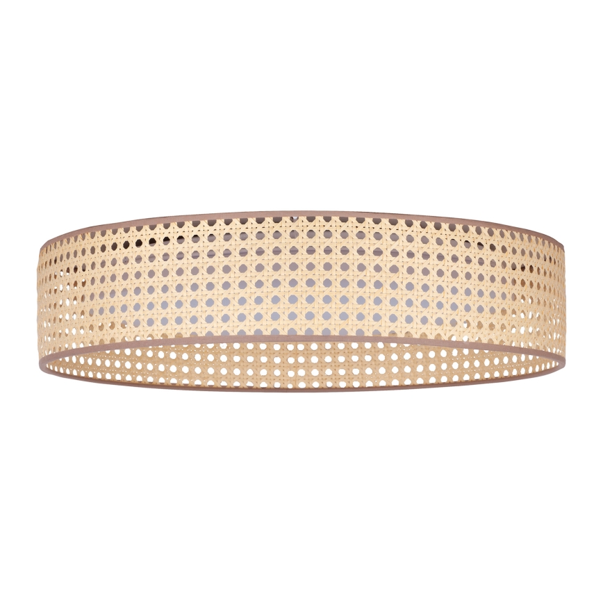 Duolla - LED Plafondlamp ROLLER LED/24W/230V diameter 45 cm rotan
