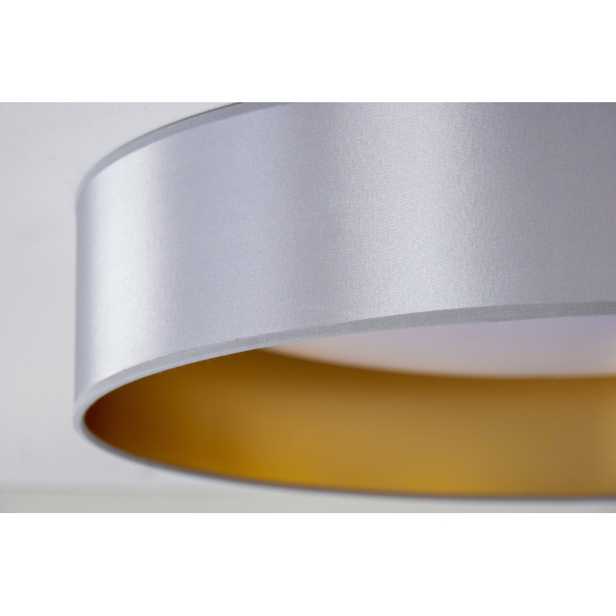 Duolla - LED Plafondlamp ROLLER LED/24W/230V diameter 45 cm zilver/goud
