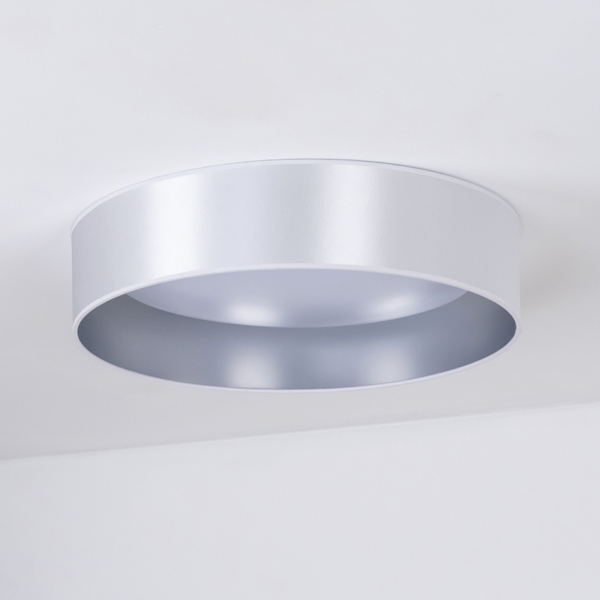 Duolla - LED Plafondlamp ROLLER LED/24W/230V diameter 45 cm zilver