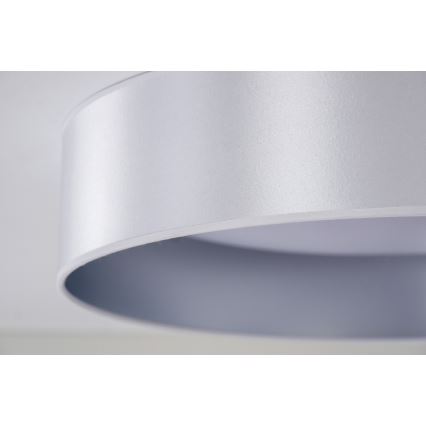 Duolla - LED Plafondlamp ROLLER LED/24W/230V diameter 45 cm zilver