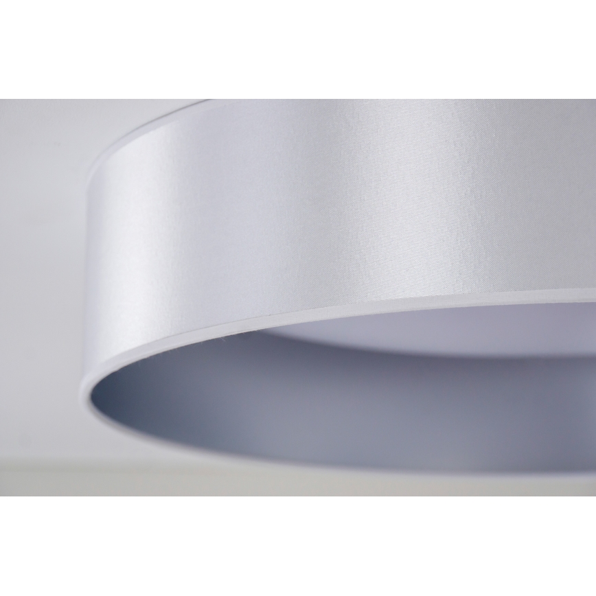 Duolla - LED Plafondlamp ROLLER LED/24W/230V diameter 45 cm zilver